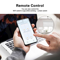 Interruptor de Luz Inteligente WiFi para Persianas Motorizadas, 1/2/3/4 Canales, Material de PC, Compatible con Alexa y Google, 10A, 110V-240V, Panel Táctil