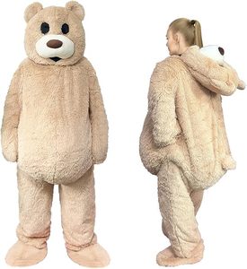 공장 사용자 정의 장난감 곰 마스코트 의상 거대한 봉제 마스코트 의상 할로윈 성인 크기 의상 - Product Image 3