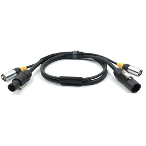 Tín hiệu mềm kết hợp cáp video âm thanh 6 loại xoắn đôi mạng được bảo vệ + cáp điện chống nước tích hợp toàn diện - Product Image 2