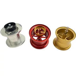 Özel Metal balıkçılık takımları Roro Baitcasting alüminyum Cnc makara balıkçılık Reel tel fincan