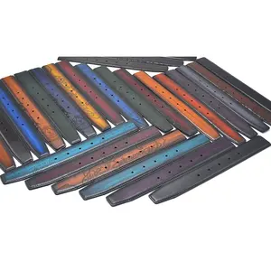 Kenycarocn — ceinture en cuir véritable, chaussures personnalisées, couleur assortie, Vintage, peinture à la main, 32mm/35mm/38mm