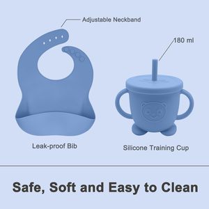 Set di stoviglie in Silicone per alimenti per bambini, - Product Image 4