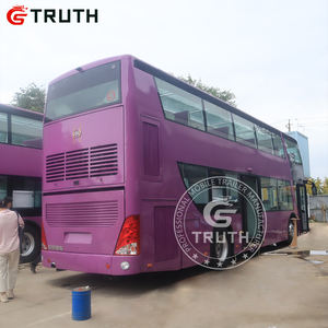 Gran diseño de ahorro de espacio, calles de la ciudad, barbacoa, café, perro caliente, carrito de pizza, comida rápida móvil, autobús de comida de dos pisos - Product Image 1