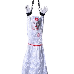 DAMAI Halloween Decorations Electric Voice Control Hanging Ghost Clown and Haunted House with Secret Room Horror Layout Props - Product Image 3