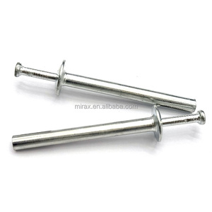 MIRAX Chevilles à marteau galvanisées de 6 mm avec tête ronde et goupille à ressort légère pour maçonnerie - Product Image 1