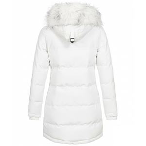 2025 hiver femmes pour <span class=keywords><strong>Amazon</strong></span> à capuche Polyester veste lapin vison à manches longues mi-longueur Parka respirant fermeture éclair manteau - Product Image 6