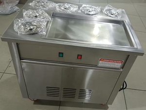 Machine à frire la glace Machine commerciale à pot unique yaourt jus de fruits frit fabricant de boules de bouillie de glace Machine à frire les fruits frais - Product Image 5