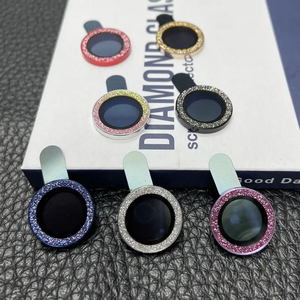 Per <span class=keywords><strong>iPhone</strong></span> 14 <span class=keywords><strong>Pro</strong></span> <span class=keywords><strong>iPhone</strong></span> <span class=keywords><strong>13</strong></span> 12 <span class=keywords><strong>Pro</strong></span> Max Glitter Diamonds Bling colorato protezione dell'obiettivo della fotocamera copertura della fotocamera vetro temperato in metallo - Product Image 4