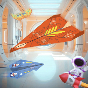 Avion en papier pour enfants GF, papier spécial, fait à la main, livre, bon avion pour garçons, jouet 3D coloré, avion en <span class=keywords><strong>origami</strong></span> artisanal - Product Image 1