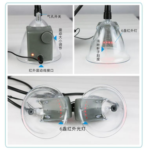 Masseur électrique de bureau pour le lifting des seins et des fesses avec aspiration sous vide pour l'augmentation mammaire, le <span class=keywords><strong>drainage</strong></span> <span class=keywords><strong>lymphatique</strong></span> et le massage corporel - Product Image 2