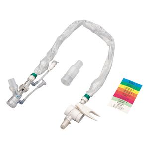 Precio de fábrica Sistema de succión cerrado Lumen único 72H Codo giratorio doble Tipo Y Interruptor de empuje Catéter de succión cerrado - Product Image 2