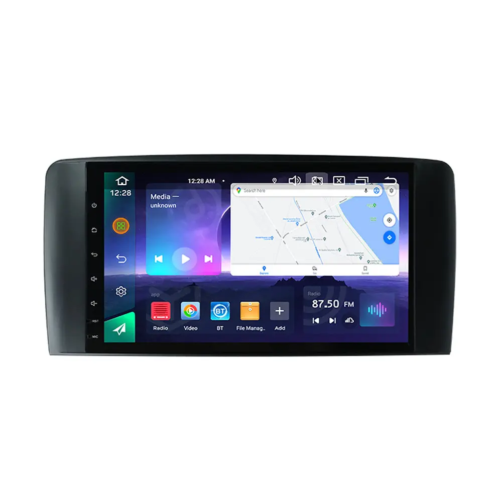 MEKEDE Android gps navigation car video touch screen For 9 inch Benz-R-Class car-play auto RDS DSP ADAS DVR