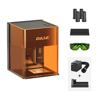 Machines de gravure laser CNC de bureau portables DAJA DJ6 Pro 10W, mini graveur laser DIY portable, haute précision, entièrement fermé