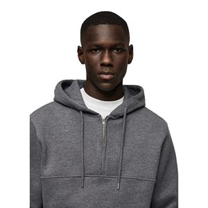 Custom High Quality Half Zipper Hoodies <b>Men's</b> 100% cotton Fleece blended Heavyweight Loose Shoulder <b>Cropped</b> <b>Men's</b> Zip up Hoodies - Product Image 3