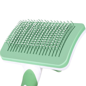 Yinste Pet <b>Button</b> Comb Plastic <b>Dog</b> Cat Grooming Tool With Handle - Product Image 4