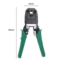 Pince à sertir réseau RJ45, pince à sertir câble Ethernet LAN, pince coupante et dénudeuse pour 6P 8P 4P