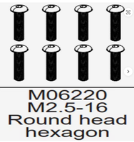 HOSHI M06220 Baut Sekrup Kepala Tombol Hexagon Socket untuk HOSHI N517B 1/12 Skala Komponen Mobil Suku Cadang Aksesoris