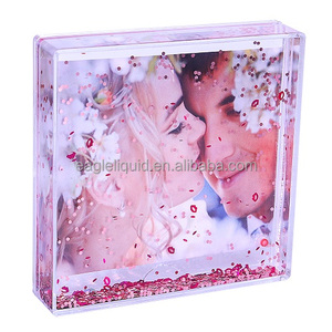 Printing Decorative <strong>Perspex</strong> Tabletop Protector Clear Double Sided Square <strong>Picture</strong> Block Transparent Acrylic Photo <strong>Frame</strong> - Product Image 4