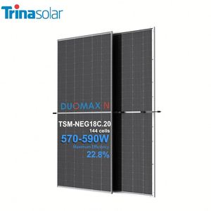 Precio al por mayor de paneles solares: Marcas de nivel 1 Jinko, Trina, Longi, Astronergy, módulos solares bifaciales de 144 semiceldas, 590W, 585W, 580W - Product Image 1