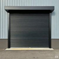 Fenêtre à volets roulants verticaux modernes automatiques en alliage d'aluminium pour extérieur