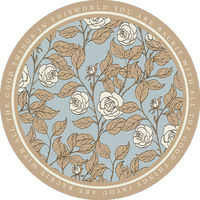 Napperon rond élégant pour jardin, 14 cm, style américain, isolant thermique, lavable, pour salle à manger