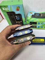 Teléfono Móvil para Personas Mayores con 4 Tarjetas SIM, Teléfono Celular GSM con Botones Grandes, Celulares Baratos en Inglés X30, Teclado Qwerty, Cámara, SOS, FM