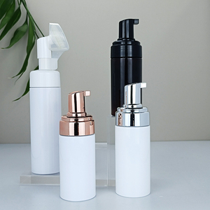 Botella vacía de 120 ml con bomba de espuma, botella de espuma esmerilada de 30 ml con bomba, recambios de espuma beige - Product Image 5