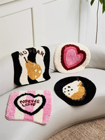 Nouveau design antidérapant TPR Back tapis de Saint Valentin tapis de touffetage tapis coeur rose
