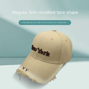 Gorra de béisbol transfronteriza de PVC con bordado de letras y diseño de agujeros, estilo coreano, de marca de moda, unisex, con diseño de letras en relieve y realce de profundidad - Product Image 3