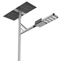 CE ROHS Garantie 3 ans Haute qualité IP66 Éclairage public solaire LED monocrystallin intégré tout-en-un étanche pour extérieur