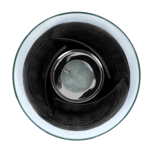 Colonne <span class=keywords><strong>de</strong></span> <span class=keywords><strong>feu</strong></span> autoportante moderne en acier noir à flamme tourbillonnante au bioéthanol pour foyer intérieur/extérieur - Product Image 5