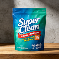 Emballage de détergent à lessive biodégradable respectueux de l'environnement pour savon liquide, sac de recharge compostable en PLA avec bec verseur