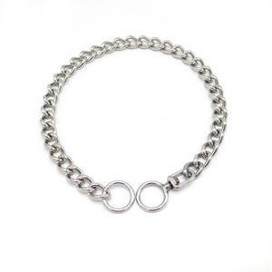 Collar de perro de lujo de acero inoxidable, collar de entrenamiento duradero para perros, cadena P, hebilla giratoria, suministros populares personalizados para mascotas - Product Image 2