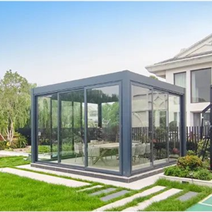 Moderner Outdoor-Aluminium-Rostschutz-Pavillon mit Verstellbarem Motorisiertem Lamellendach, Wind- und Wasserfest für Terrasse und Garten - Product Image 4