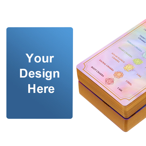 Nhà máy WJPC Trung Quốc khuyến mãi in logo vàng tùy chỉnh trên bài Tarot, bài Poker, bài chơi bằng nhựa PVC - Product Image 2