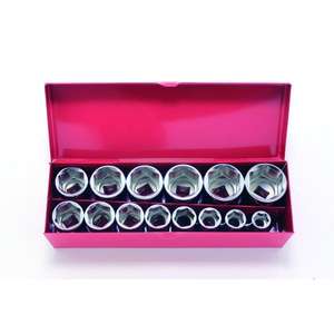 KOKEN - 3217M-05 Juego de enchufes de 3/8 ''en estuche (14 piezas) -ENCHUFES DE MANO EAN 4991644213894 3/8" - Product Image 1