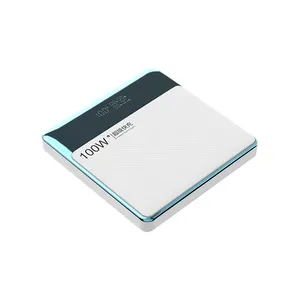 Banco de potência portátil para notebook, 100w, 20000mAh, 4 em 1, saída bidirecional, entrada PD65W, PD35W, carregador externo, carregador para notebook