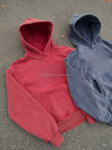 Sudaderas con Capucha Personalizadas de Alta Calidad, Estilo Vintage, 500 g/m², Felpa Francesa, Sin Cordones, Color Gris, Tela de Algodón - Product Image 3