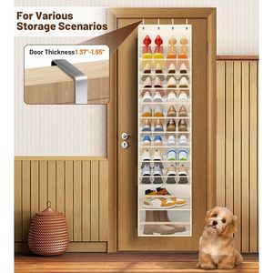 12 Tier Over The Door Shoe Organizer Breathable Mesh Hanging <b>Rack</b> For Closet <b>Storage</b> Shoe Holder Fit 24 Pairs - Product Image 6