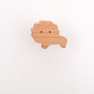 Solid Wood Modern Star Moon Sticky Pull Handle <b>for</b> Wall Mounting-School Bedroom Kitchen Cabinet-Easy Installation Durable - Product Image 2