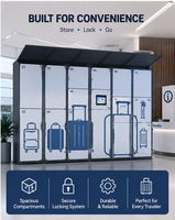 Loker Bagasi Pintar 15 Pintu untuk Terminal Bandara, Kabinet Penyimpanan Layanan Mandiri 24/7 untuk Stasiun Kereta Api & Objek Wisata