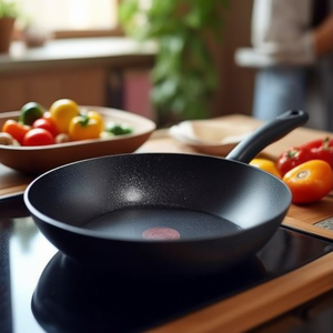 <b>Wok</b> Non-stick Aluminum 1 handle (28cm) PERFORMA Black 010253041828 - Product Image 3