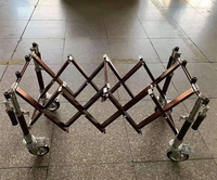 Chariot de transport de cercueil en aluminium robuste, pliable, pour église, équipement funéraire, chariot mortuaire