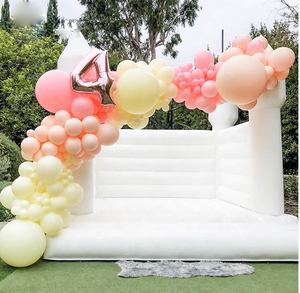 Tốt nhất bán Trắng <span class=keywords><strong>Inflatable</strong></span> <span class=keywords><strong>Bouncer</strong></span> lâu đài cho các bên cưới giáng sinh-bouncy nhảy nhà - Product Image 2