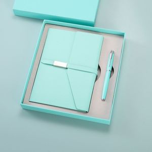 Nouvel ensemble cadeau stylo et carnet d'affaires personnalisé, ensemble carnet et stylo A5 avec couverture en cuir PU, coffret cadeau avec boîte - Product Image 3