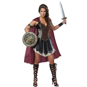 <span class=keywords><strong>Disfraz</strong></span> de Gladiadora Gloriosa para Mujer Adulta con Escudo y Espada de Guerrero para Halloween, <span class=keywords><strong>Disfraz</strong></span> de Guerrero <span class=keywords><strong>Espartano</strong></span> - Product Image 4