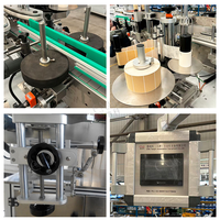 Etiqueteuse électrique automatique à un seul côté, machine d'étiquetage haute vitesse pour bouteilles rondes et plates