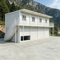 Maison conteneur modulaire préfabriquée économique à assemblage rapide, conception intégrée mobile pour écoles et commerces contemporains