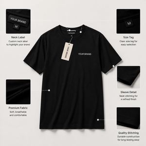 Camiseta Deportiva Personalizada 100% Algodón para Hombre y Mujer, 240G, Estilo Casual Holgado, Estampada, Anti-Pilling, para Verano - Product Image 5