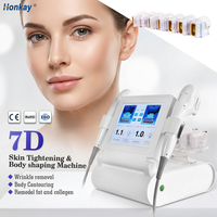 Appareil 7D HiFU portable à double poignée 2-en-1 pour la réduction de la graisse et le raffermissement de la peau, idéal pour les spas de beauté – Vente directe usine